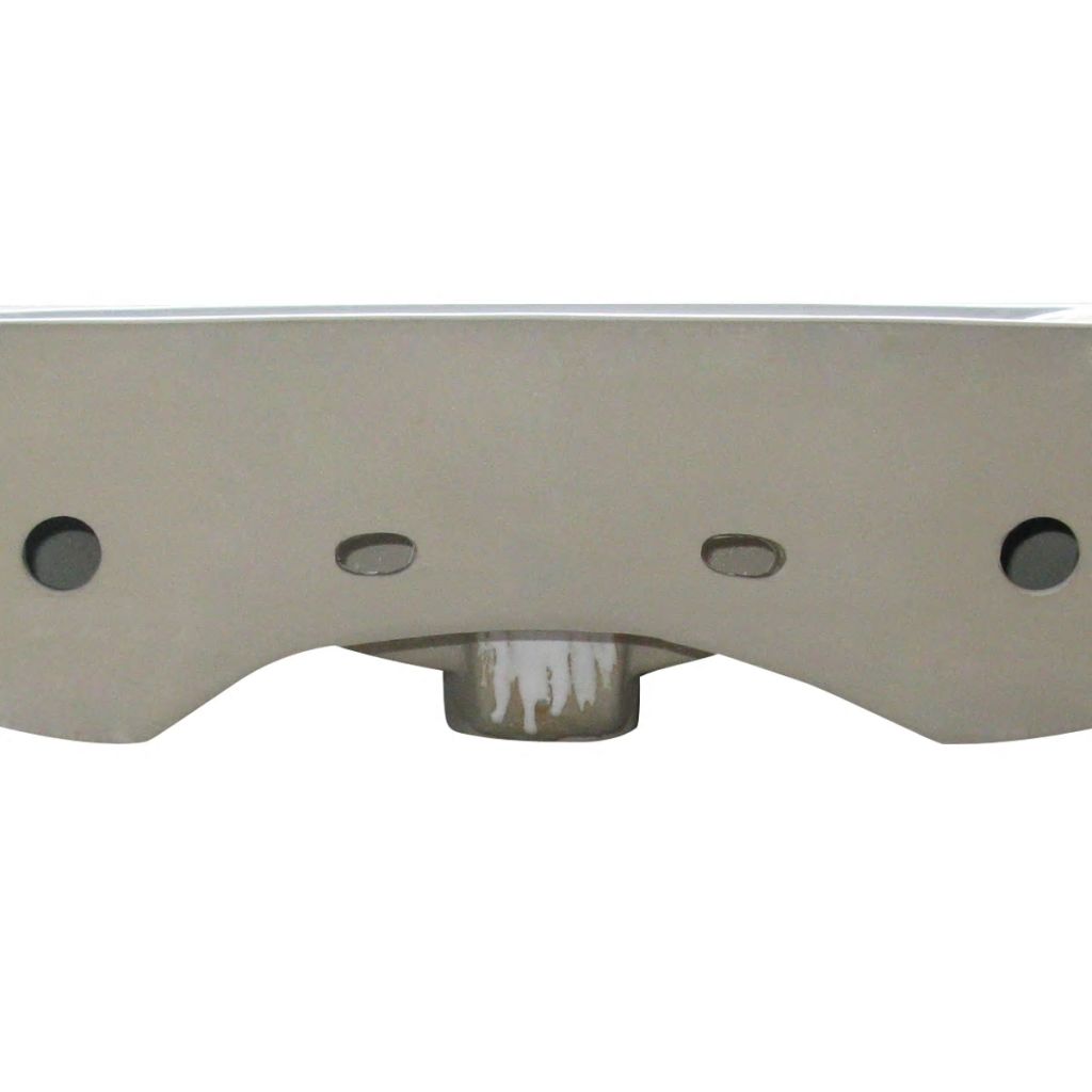 Luxus-Waschbecken Keramik Rechteckig Weiß mit Hahnloch 60x46 cm