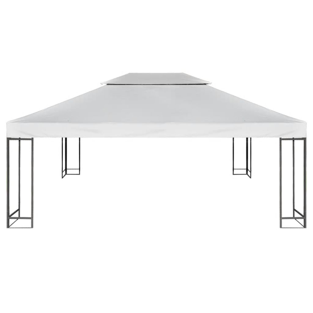 Pavillon-Ersatzdach 310 g/m² Cremeweiß 3x4 m