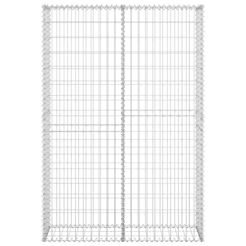 Steinkorb Gabione mit Deckeln Verzinkter Draht 150×100×30 cm