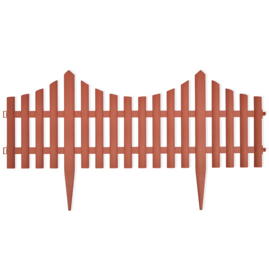 Rasenkanten 17 Stk. Braun 10 m PP