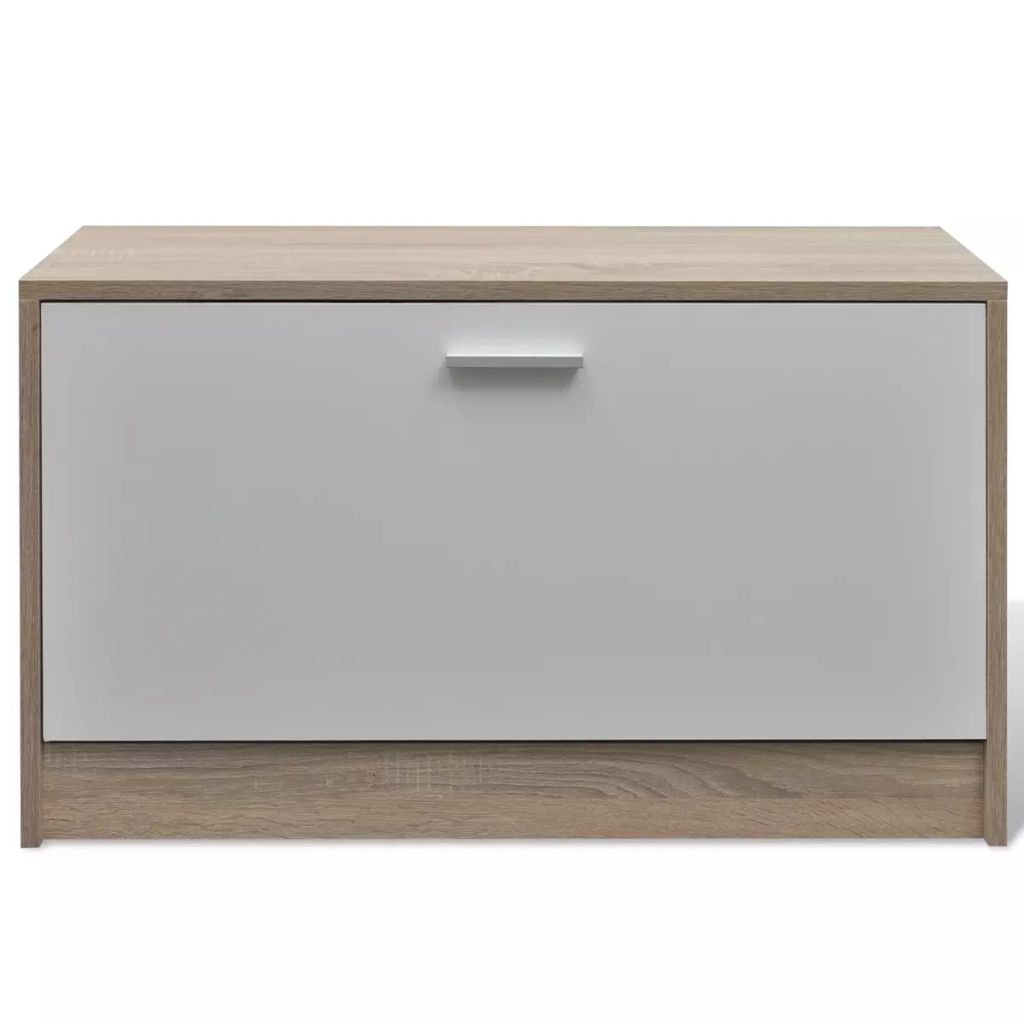 Garderoben Flur 3-in-1 Schuhschrank Schuhkipper Spiegel