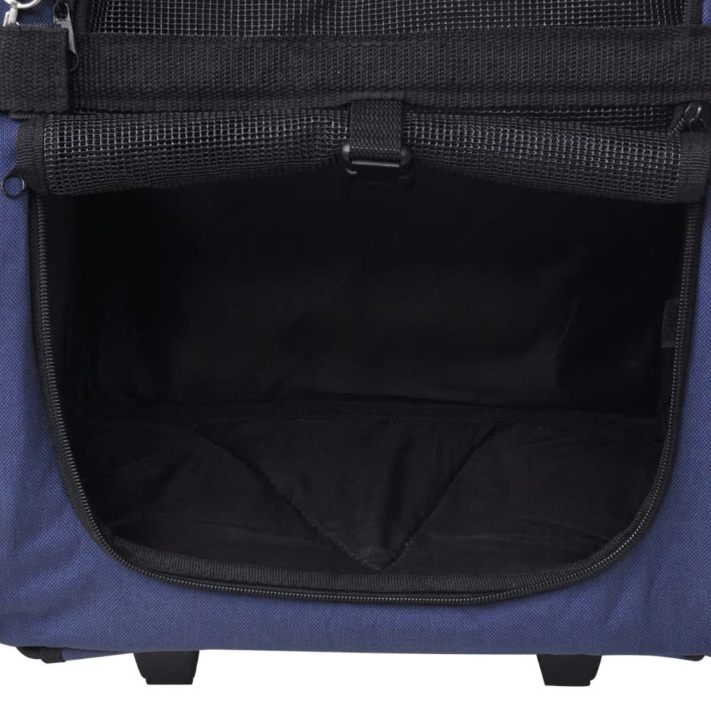 Trolley für Haustiere 3-in-1 Faltbar Blau