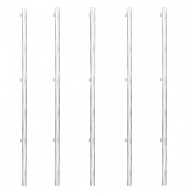 Maschendrahtzaun mit Pfosten Bodenhülsen Stahl Verzinkt 15x1m