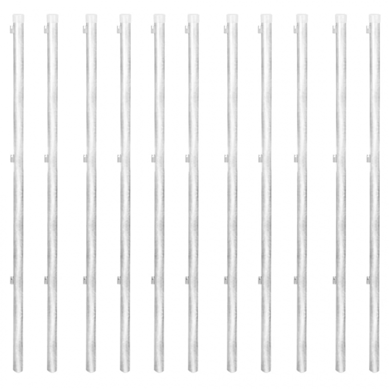 Maschendrahtzaun Pfosten Bodenhülsen Stahl Verzinkt 25x1,5 m