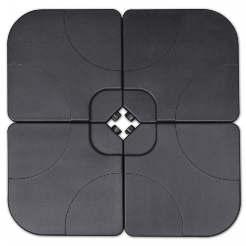 Sonnenschirm Aluminium Tragbarer Sonnenschirmständer Weiß