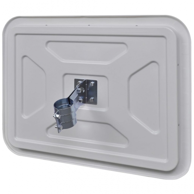 Verkehrsspiegel Konvex Viereckig 40×80 cm mit Reflektoren