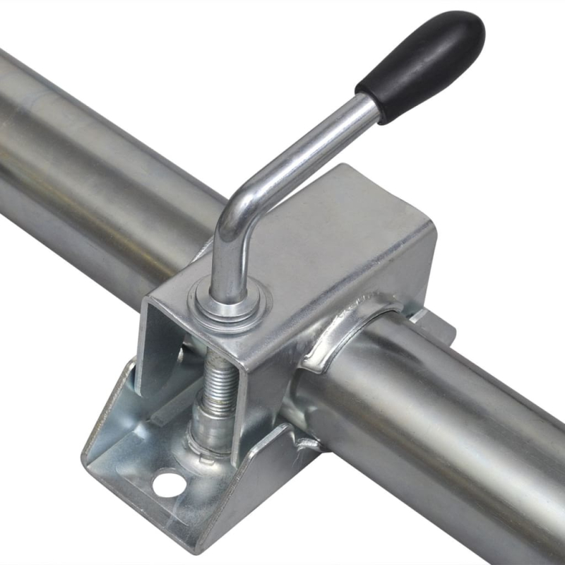 2 Abstellstützen mit 2 Klemmhaltern für 48 mm Stützrad