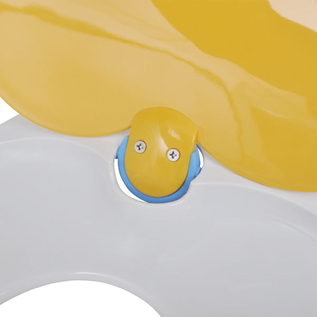 Toilettensitz mit Absenkautomatik Erwachsene/Kinder Weiß & Gelb