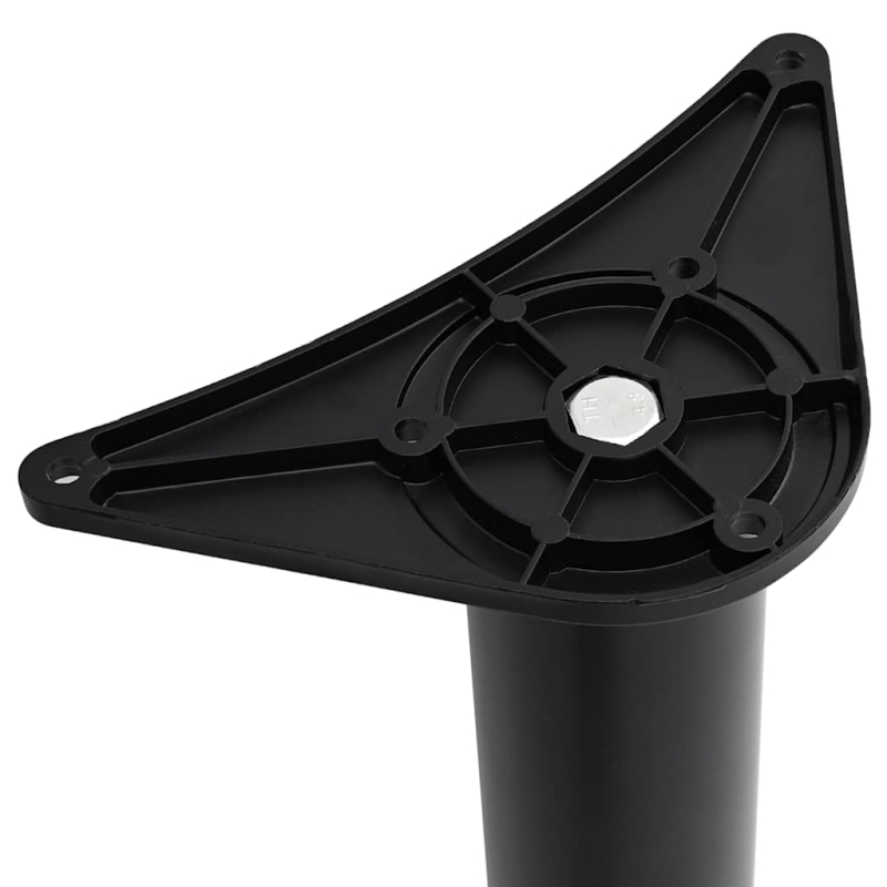 4 höhenverstellbare Tischbeine Schwarz 870 mm