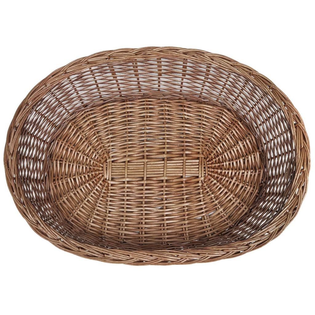 Hundebett aus Weide Natur 90 cm