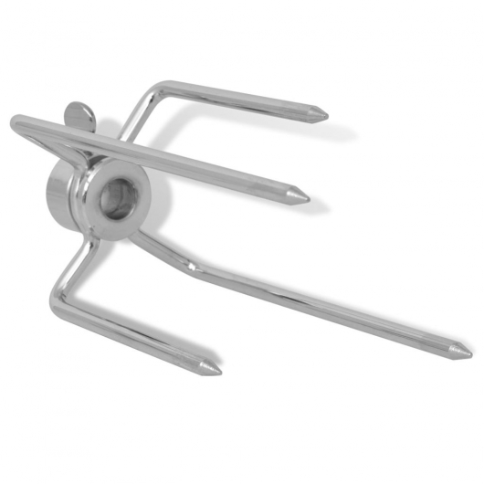 BBQ Rotisserie Spießgabeln 2 Stk Stahl