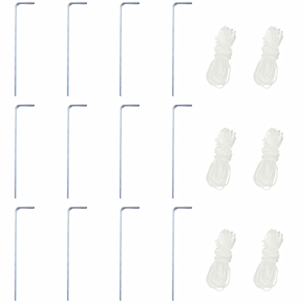 Hexagonal Pop-Up Zelt mit 6 Seitenwänden Cremeweiß 3,6x3,1 m