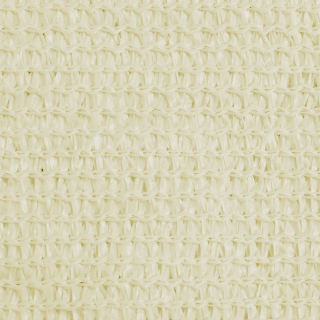 Sonnensegel HDPE Dreieckig 3,6x3,6x3,6 m Creme