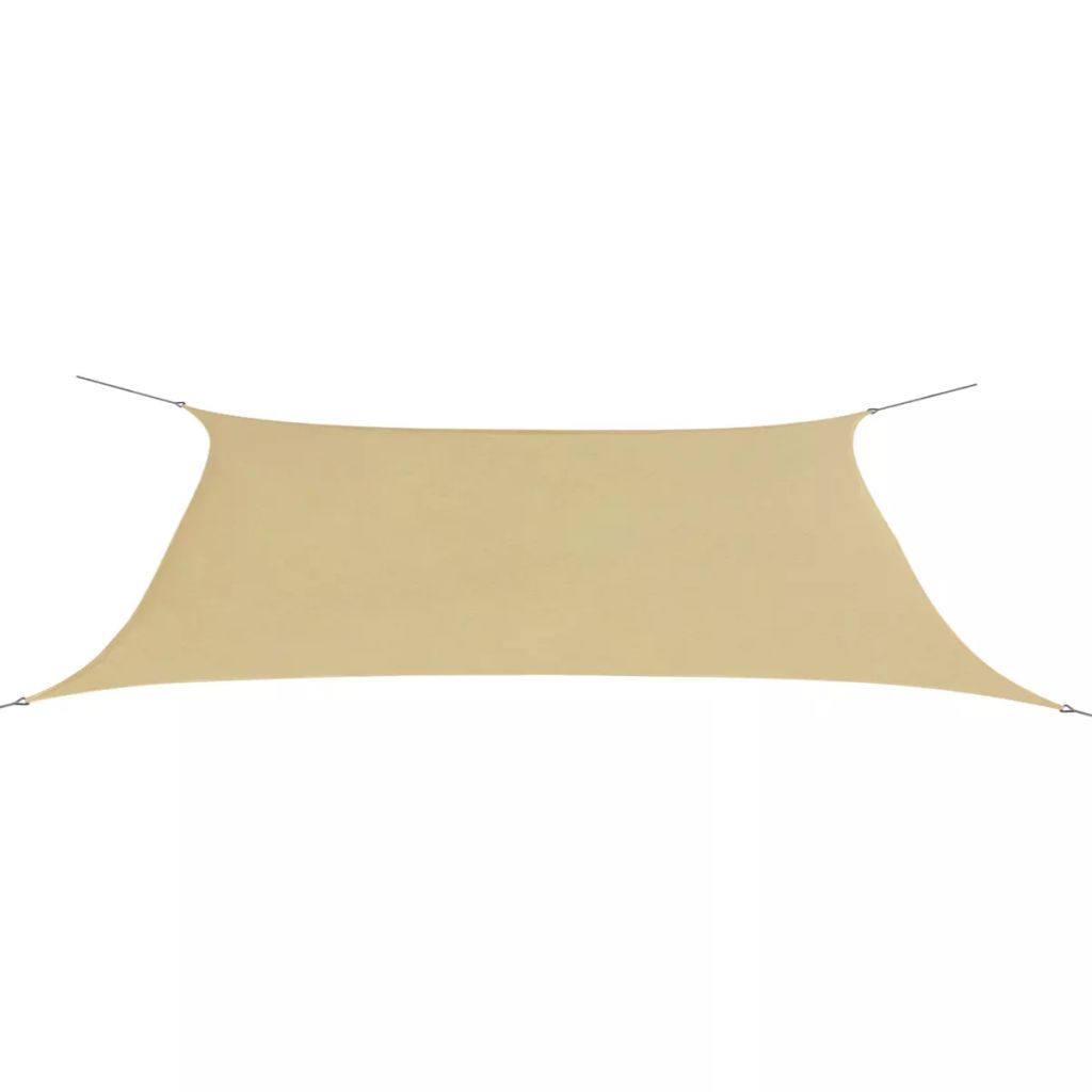 Sonnensegel Oxford-Gewebe Rechteckig 4x6 m Beige