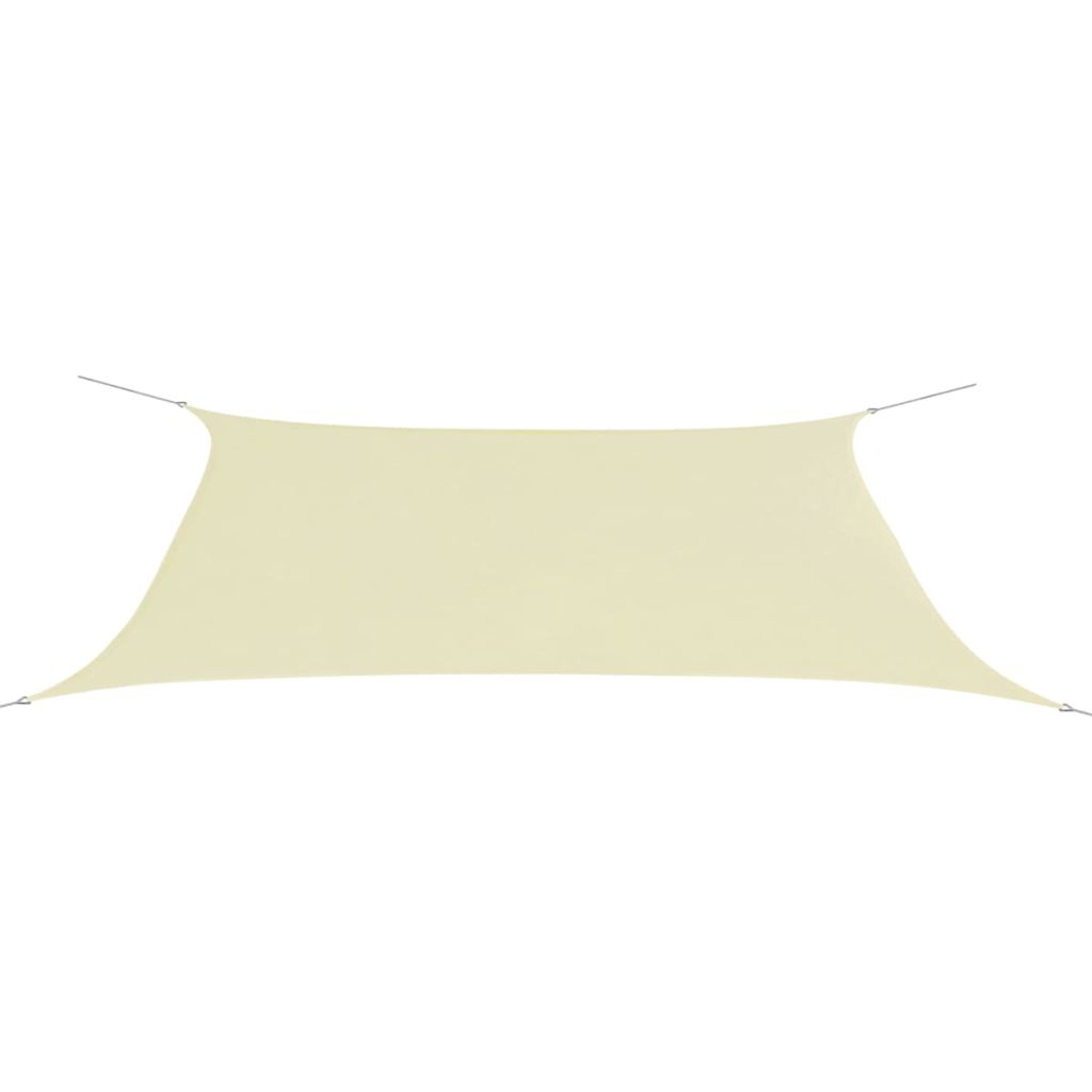 Sonnensegel Oxford-Gewebe Rechteckig 4x6 m Creme
