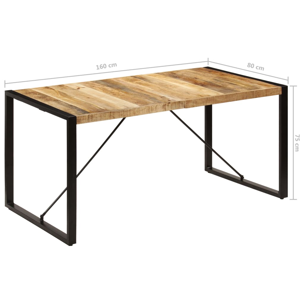 Esstisch 160x80x75 cm Massivholz Mango