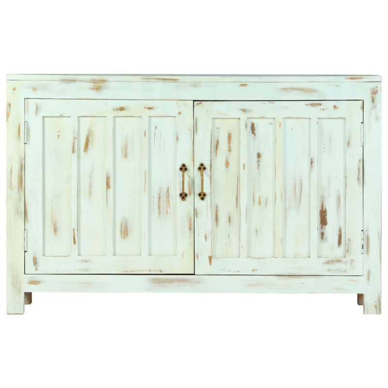 Sideboard Hellblau 110x35x70 cm Massivholz Mango