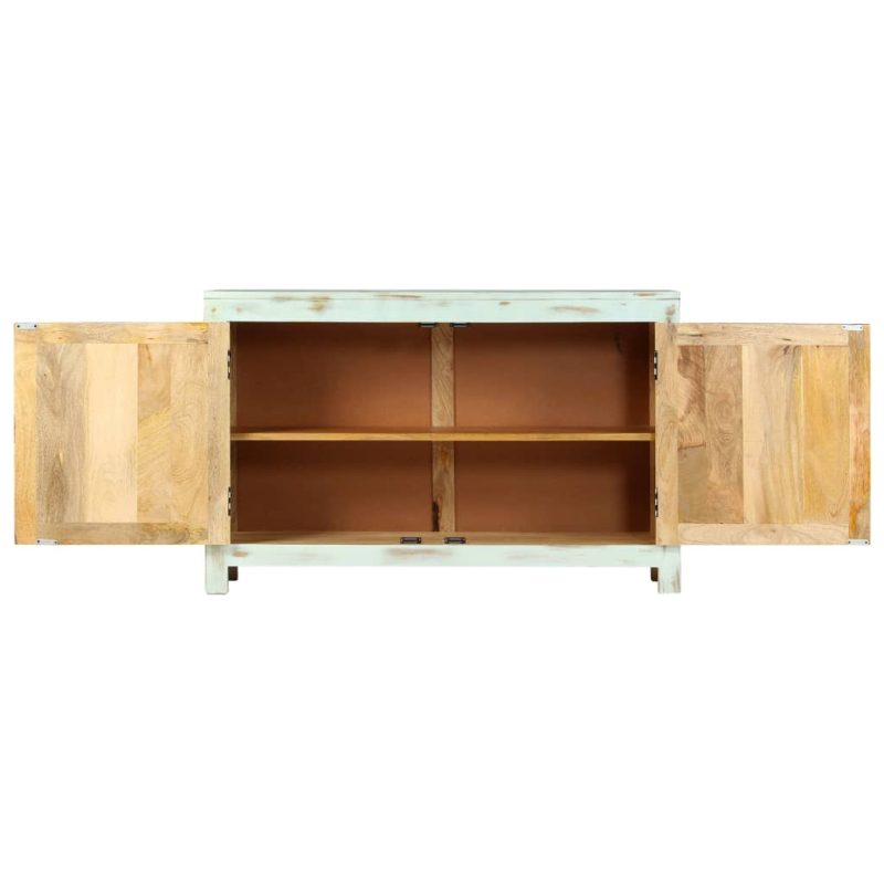 Sideboard Hellblau 110x35x70 cm Massivholz Mango