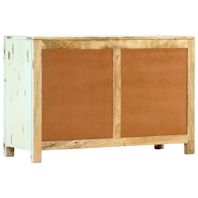 Sideboard Hellblau 110x35x70 cm Massivholz Mango