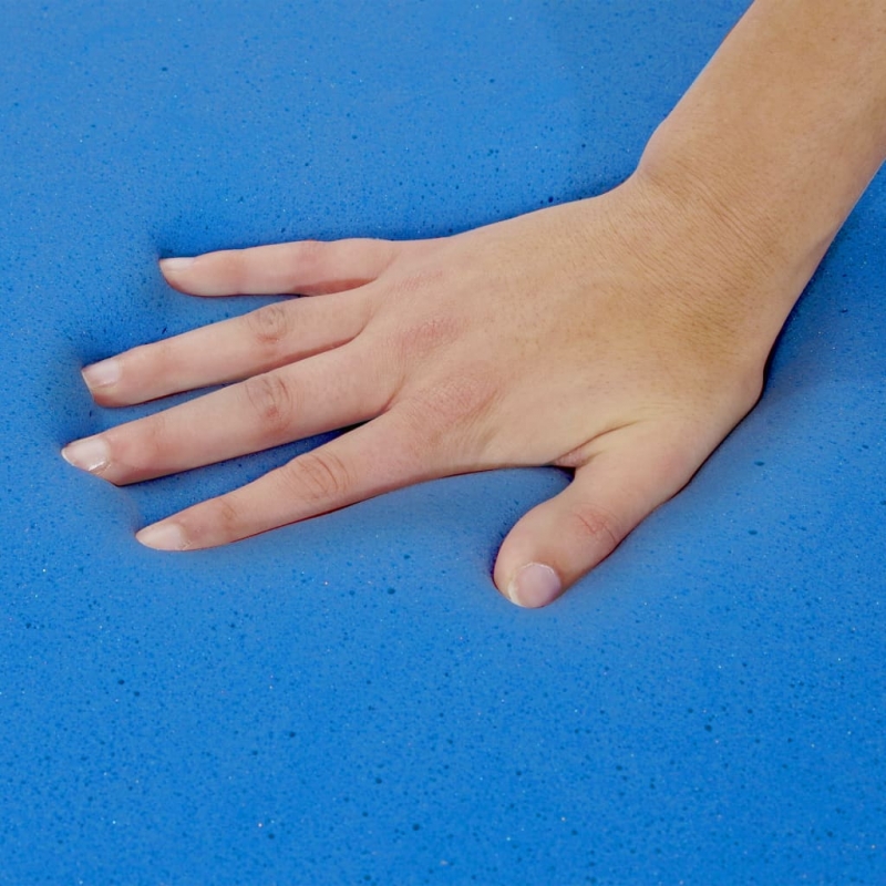 Matratzenauflage 160x200 cm viskoelastischer Memory-Schaum 6 cm