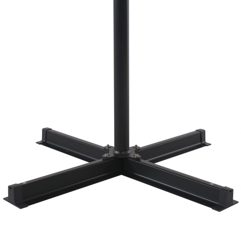 Sonnenschirm mit Tragbarem Sonnenschirmständer Anthrazit