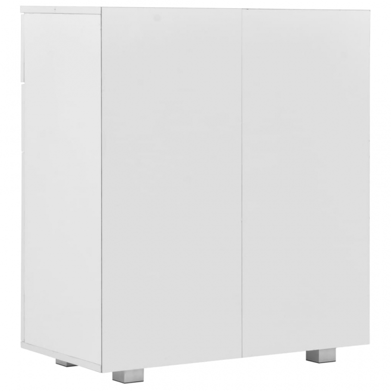 Sideboard Hochglanz-Weiß 71x35x80 cm Holzwerkstoff