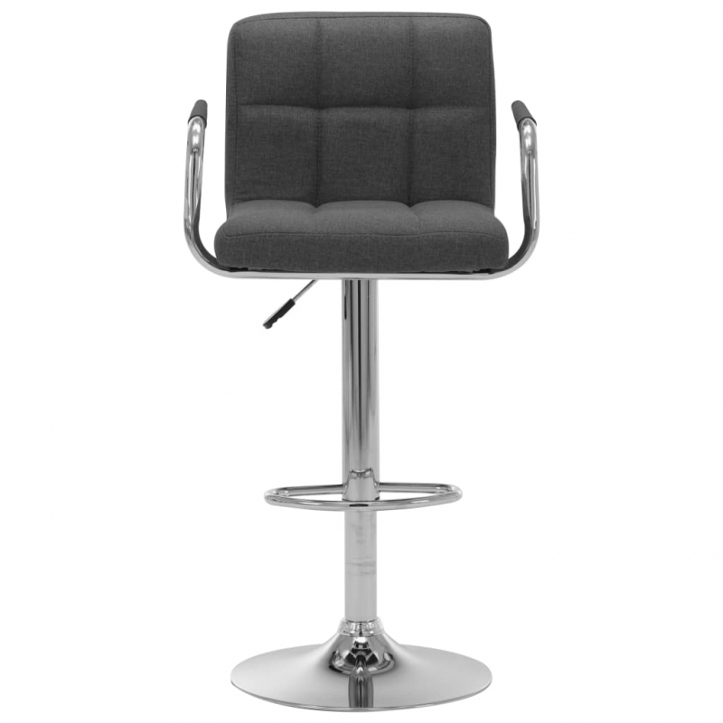 Barhocker Dunkelgrau Stoff