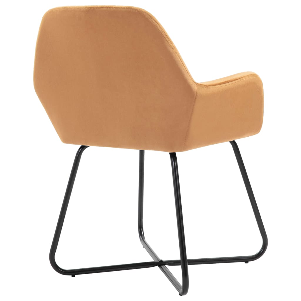 Esszimmerstühle 2 Stk. Creme Samt