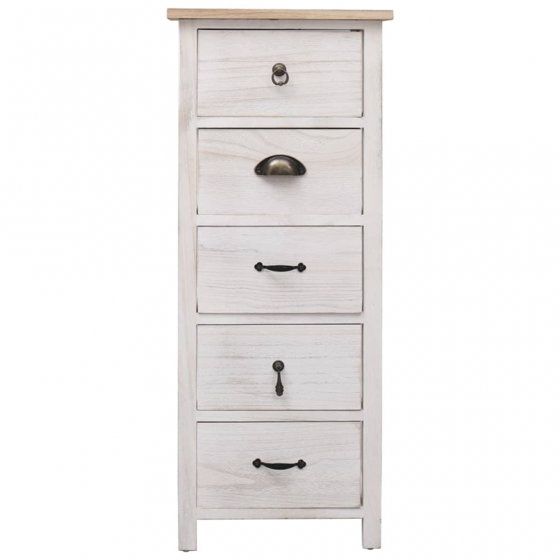 Beistellschrank 35x25x87 cm Massivholz Paulownia