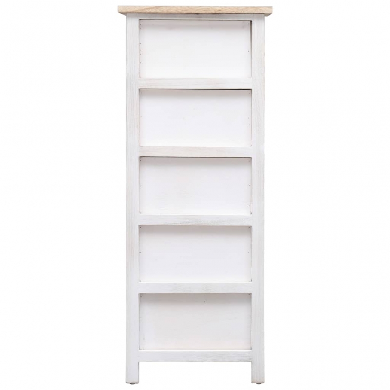 Beistellschrank 35x25x87 cm Massivholz Paulownia