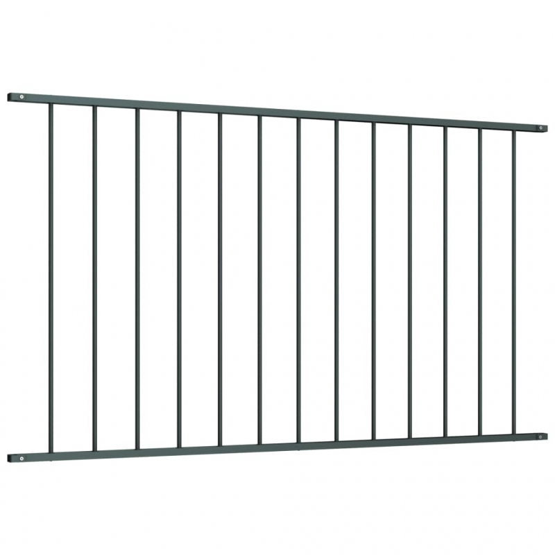 Zaunfeld Pulverbeschichteter Stahl 1,7 x 0,75 m Anthrazit