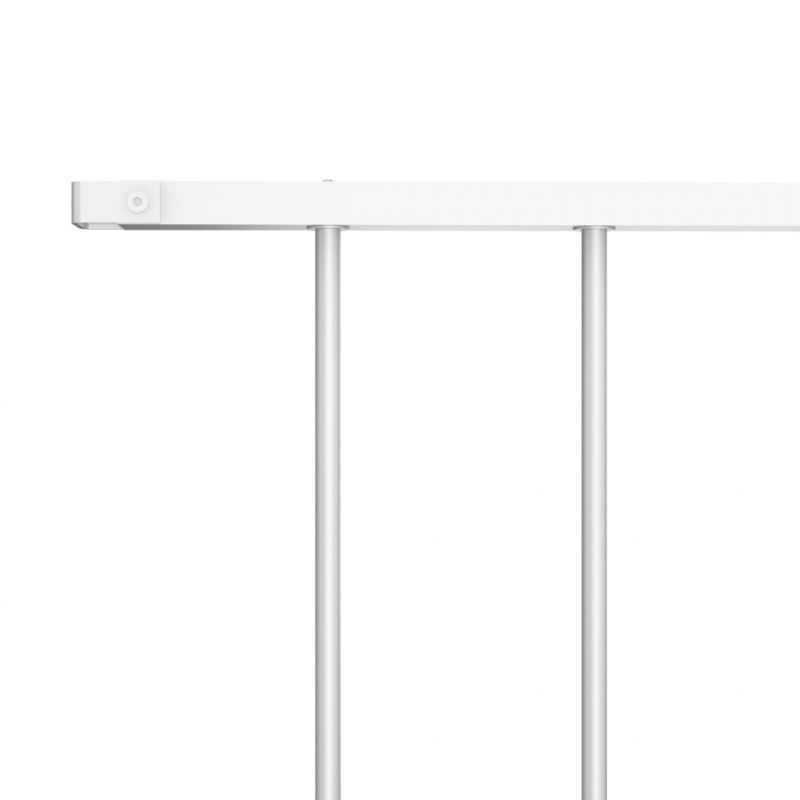 Zaunfeld Pulverbeschichteter Stahl 1,7x1m Weiß