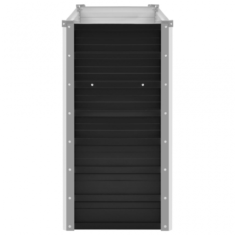 Garten-Hochbeet Anthrazit 100 x 40 x 77 cm Verzinkter Stahl