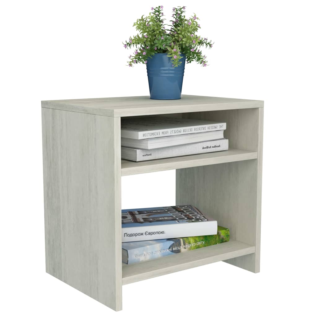 Nachttisch Betongrau 40x30x40 cm Holzwerkstoff