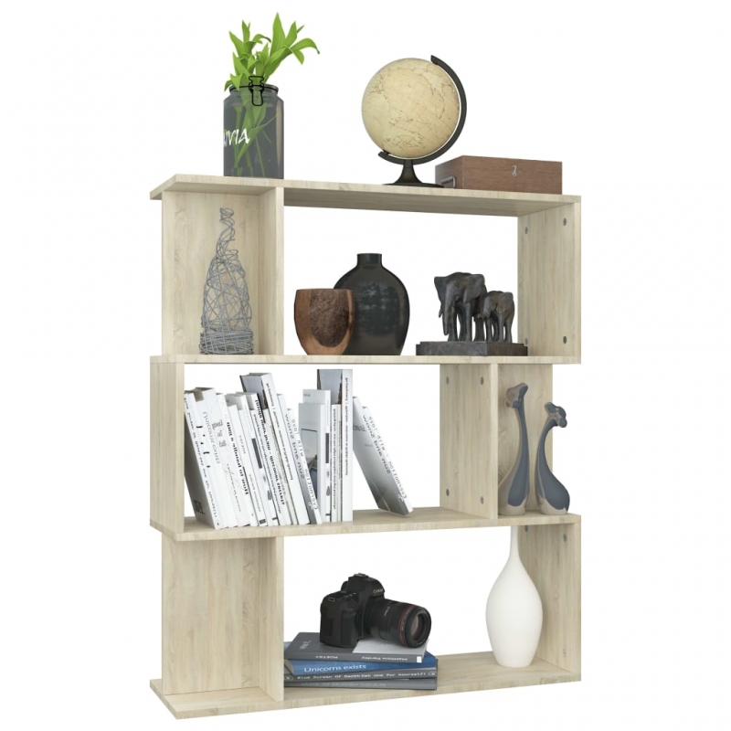 Bücherregal/Raumteiler Sonoma-Eiche 80x24x96 cm Holzwerkstoff