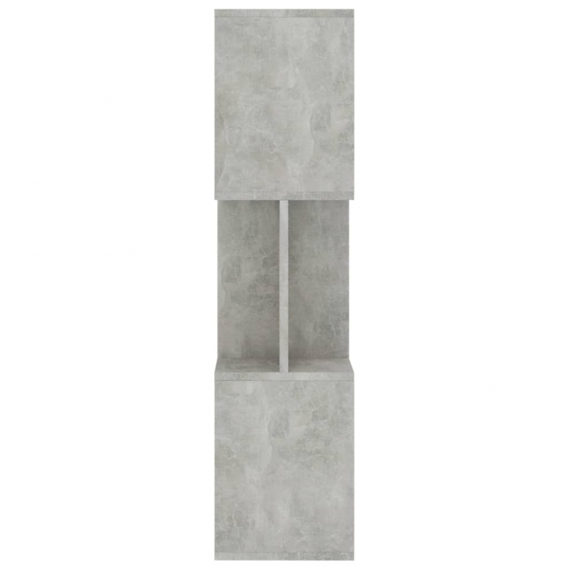 Bücherregal/Raumteiler Betongrau 80x24x96 cm Holzwerkstoff