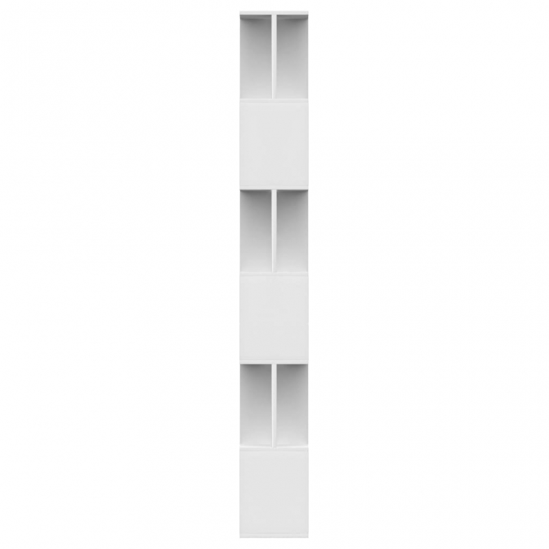 Bücherregal/Raumteiler Weiß 80x24x192 cm Holzwerkstoff