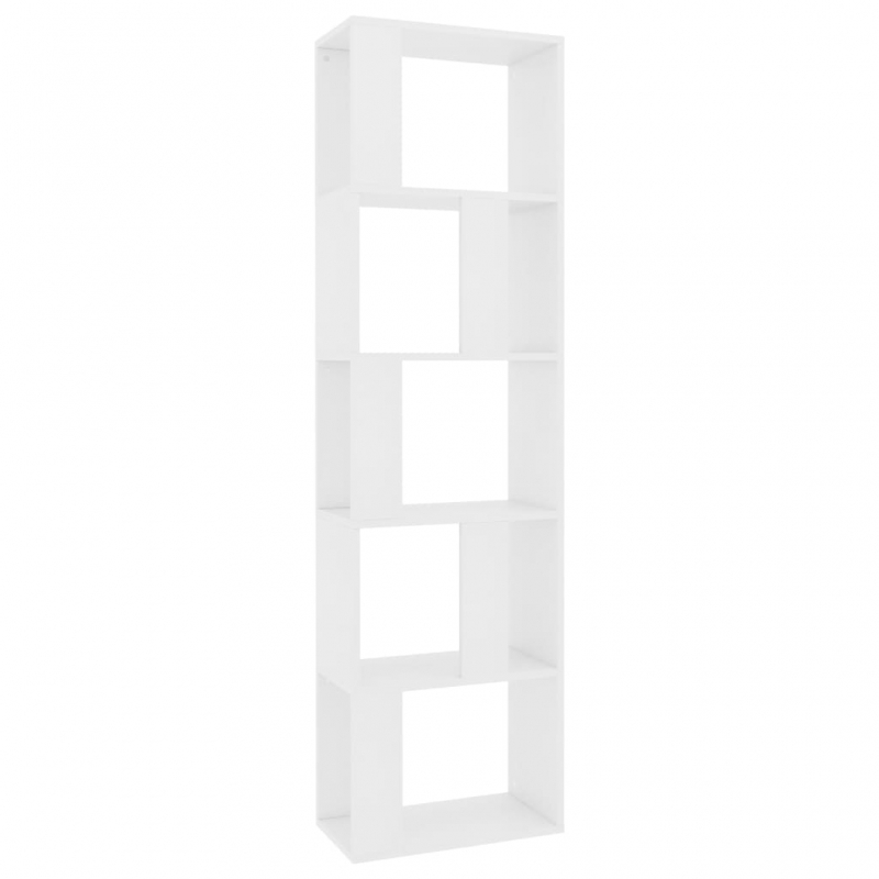 Bücherregal/Raumteiler Weiß 45x24x159 cm Holzwerkstoff