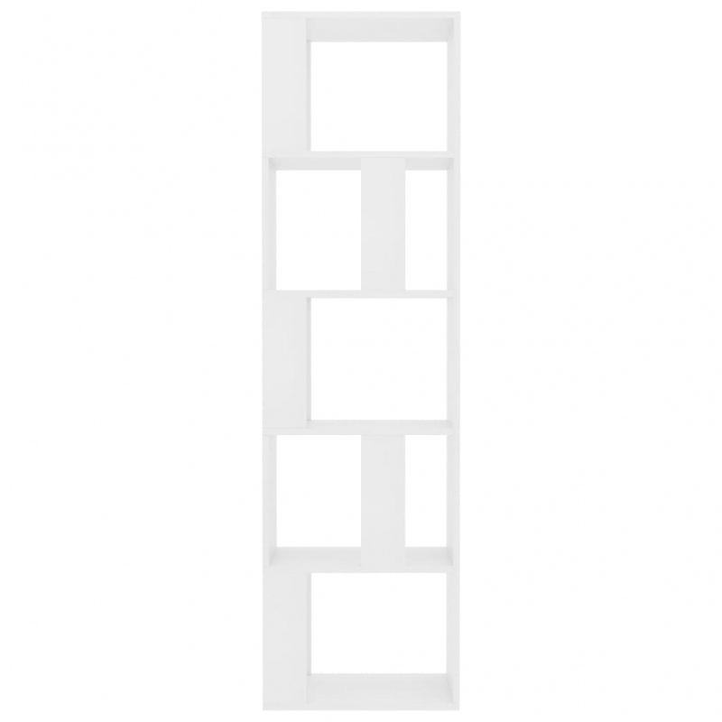 Bücherregal/Raumteiler Weiß 45x24x159 cm Holzwerkstoff