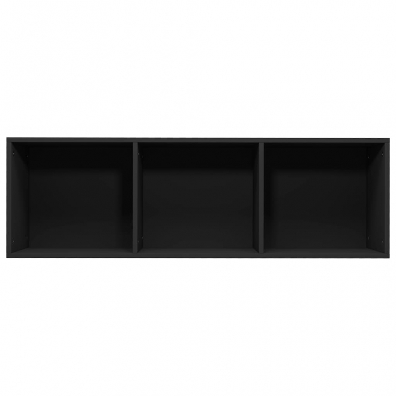 Bücherregal/TV-Schrank Schwarz 36x30x114 cm Holzwerkstoff