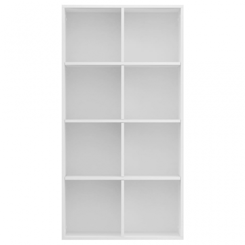 Bücherregal/Sideboard Weiß 66×30×130 cm Holzwerkstoff