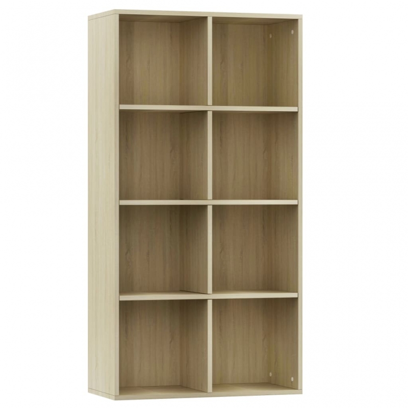 Bücherregal/Sideboard Sonoma-Eiche 66×30×130 cm Holzwerkstoff