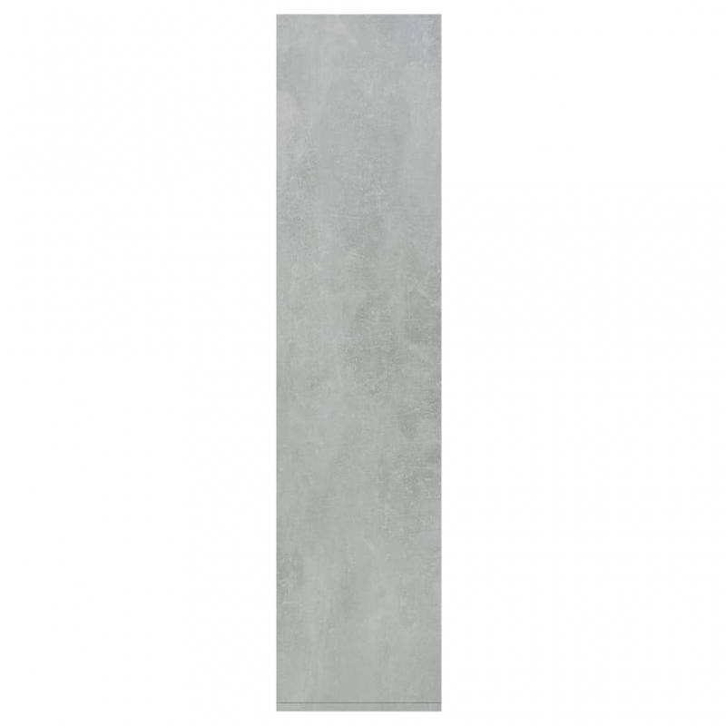 Bücherregal/Sideboard Betongrau 66×30×130 cm Holzwerkstoff