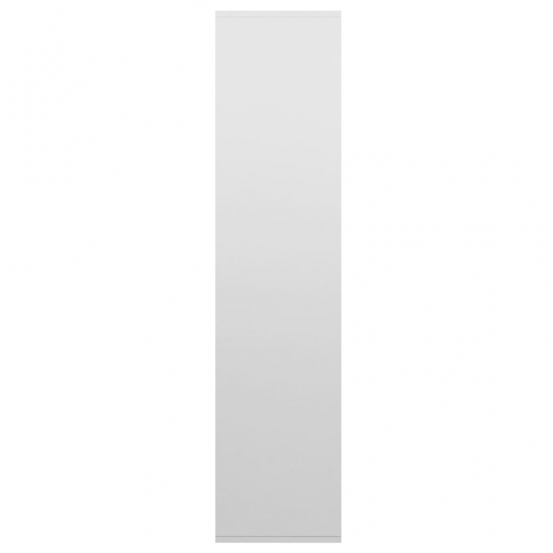 Bücherregal/Sideboard Hochglanz-Weiß 66×30×130 cm Holzwerkstoff