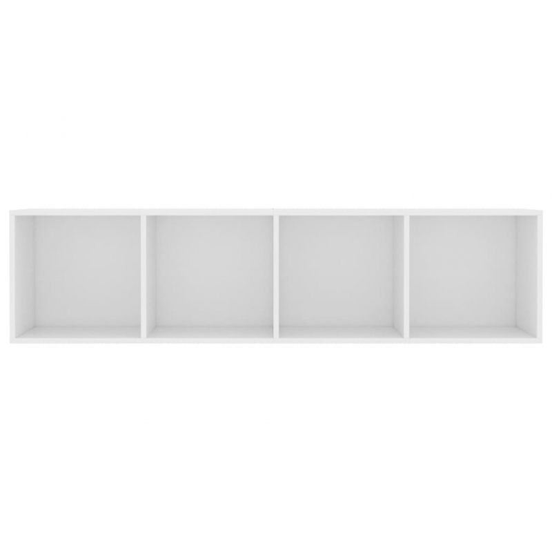 Bücherregal/TV-Schrank Weiß 143×30×36 cm