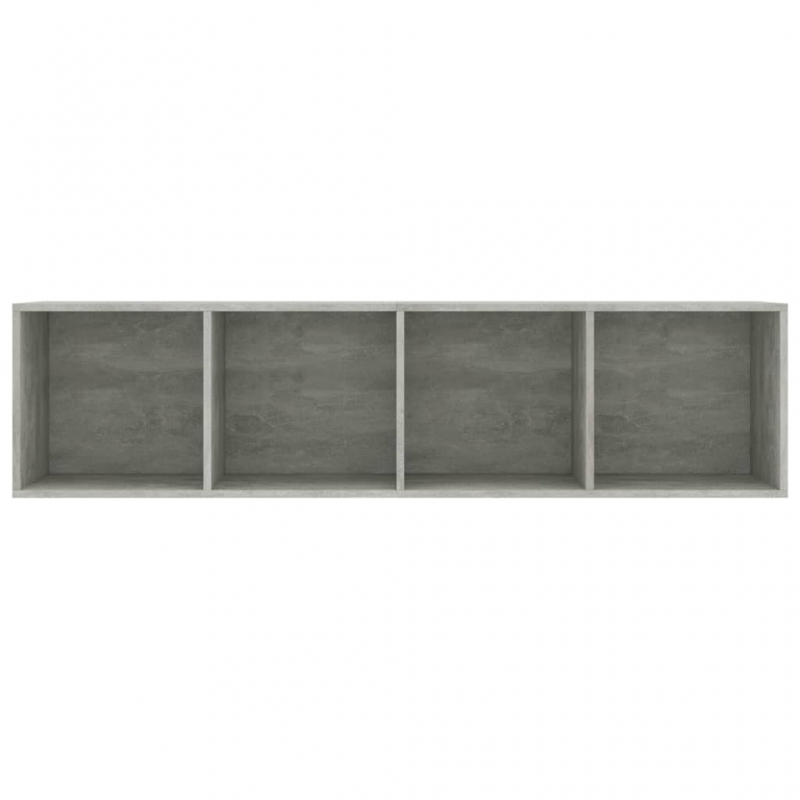 Bücherregal/TV-Schrank Betongrau 143×30×36 cm