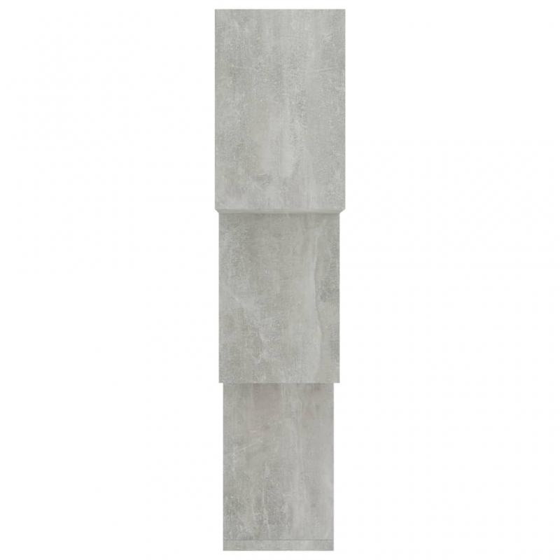 Würfel-Wandregale Betongrau 68x15x68 cm Holzwerkstoff