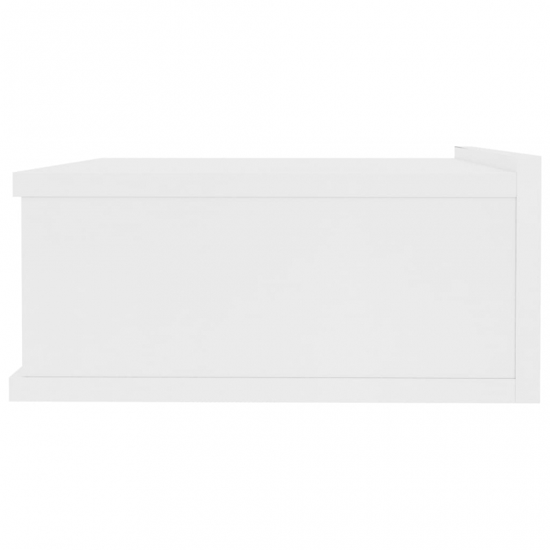 Hängender Nachttisch Weiß 40x30x15 cm Holzwerkstoff