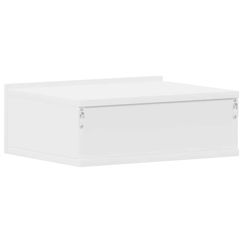 Hängender Nachttisch Weiß 40x30x15 cm Holzwerkstoff