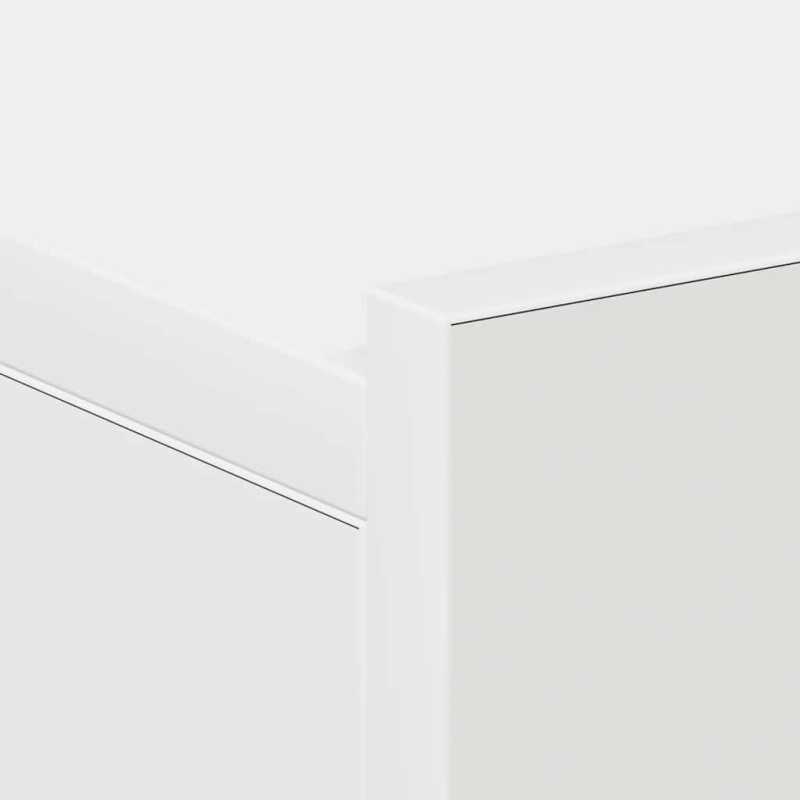 Hängende Nachttische 2 Stk. Weiß 40x30x15 cm Holzwerkstoff